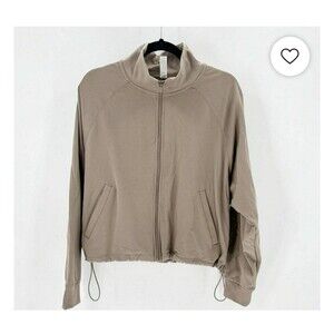 NWT YOGALICIOUS Polarlux Fleece Nordic Jacket In Leafless Tree Sz L